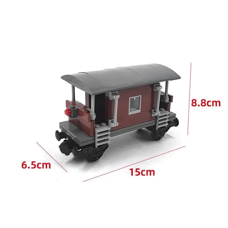 Building Block Train Carriage Urban Rail Truck Container Wood Car Passenger Carriage Set DIY Assembly Model Boy Toy Gift 92088