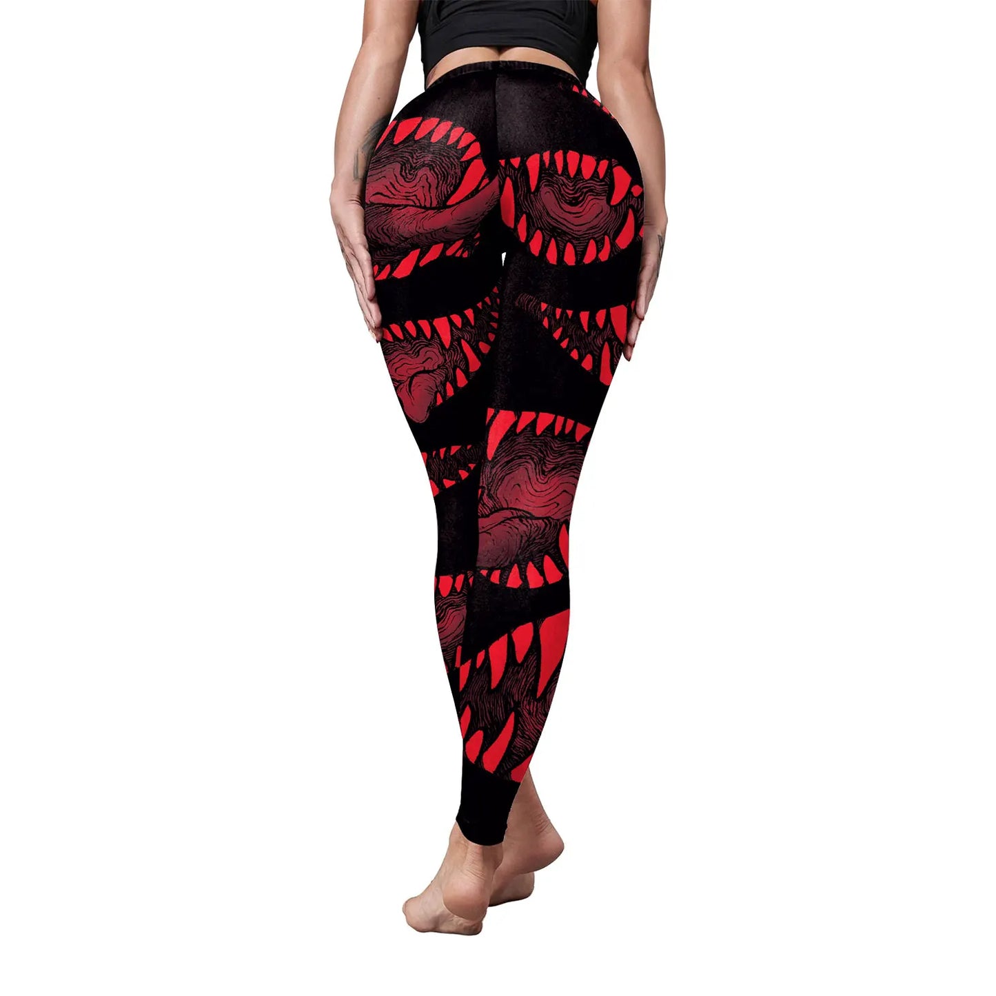 [You're My Secret] Legging for Women 3D Divination Print Goth Style Ankle Pants Sexy Stretch Leggin Sport High Waist Yoga Pants