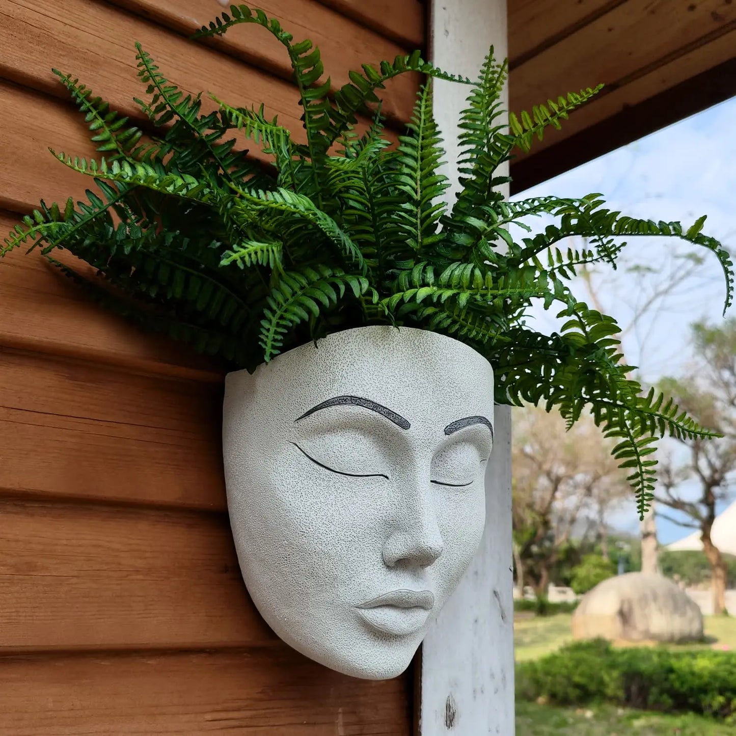 Resin Wall Mounted Planter Head Planter Succulent Plant Face Planter Pot