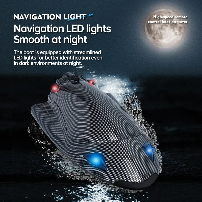 Rc Boat High Speed Racing Ship 25Km/h Waterproof Rechargeable Model Electric Radio Remote Control Speedboat Toys for Boys Gift