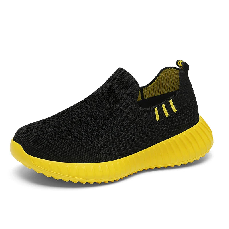 Kids Shoes Boys Running Sport Shoes Children Socks Sneakers Big Girls Breathable Mesh School Shoe Soft Sole Casual Walking Tenis