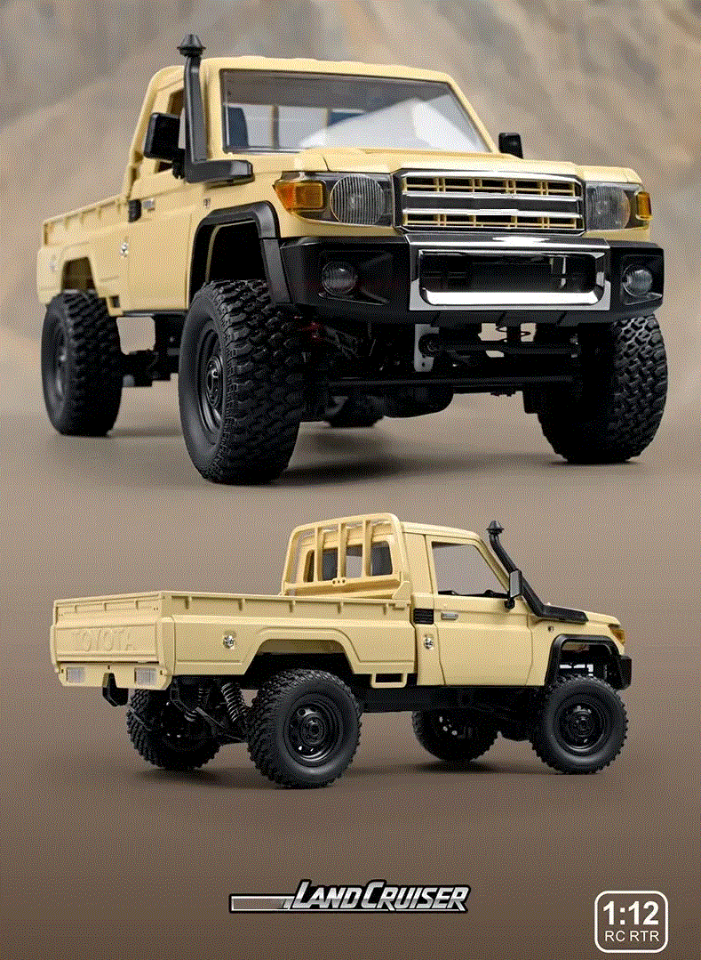 Full Scale RC CAR MN82 1:12  2.4G 4WD Off-Road Crawler Car Pick Up Truck MN82 Controllable Headlights Remote Control Toys