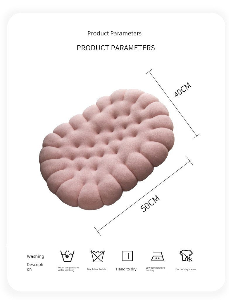 New Office Bench Seat Cushion Student's Chair Cushion Oval Biscuit Floor Seat Cushion Cushion