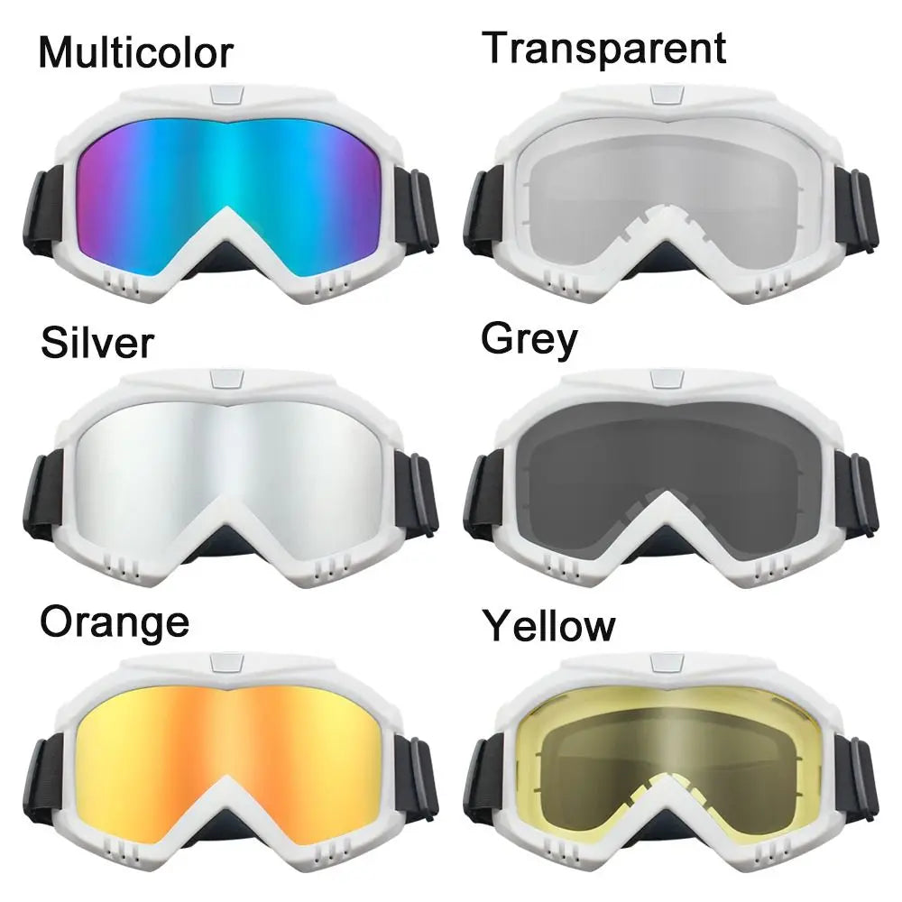 Winter Windproof Skiing Glasses for Women Men Outdoor Sports Moto Cycling Lens Frame Eyewear Goggles Ski Dustproof Sunglasses