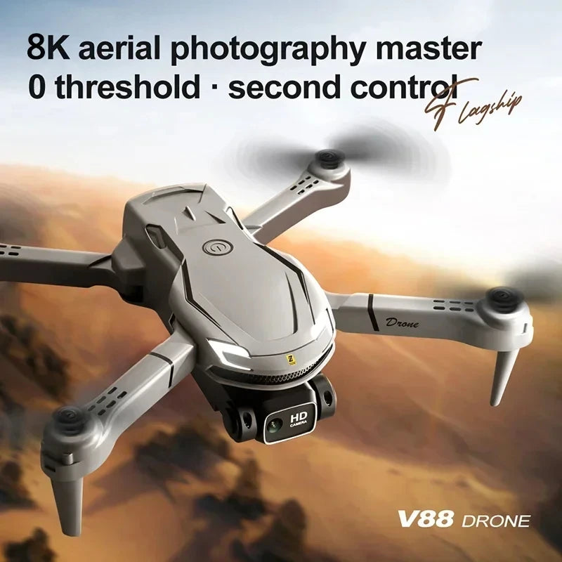 V88 Drone 8K 5G GPS Professional HD Aerial Photography Remote Control Aircraft Dual Camera Obstacle Avoidance Quadcopter Toy UAV