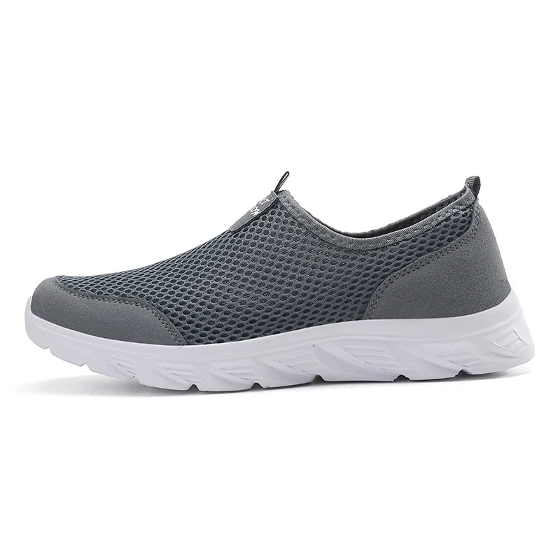 Breathable Summer Sneakers Men Casual Sport Shoes Light Weight Mesh Footwear For Running Slip On Walking Shoes