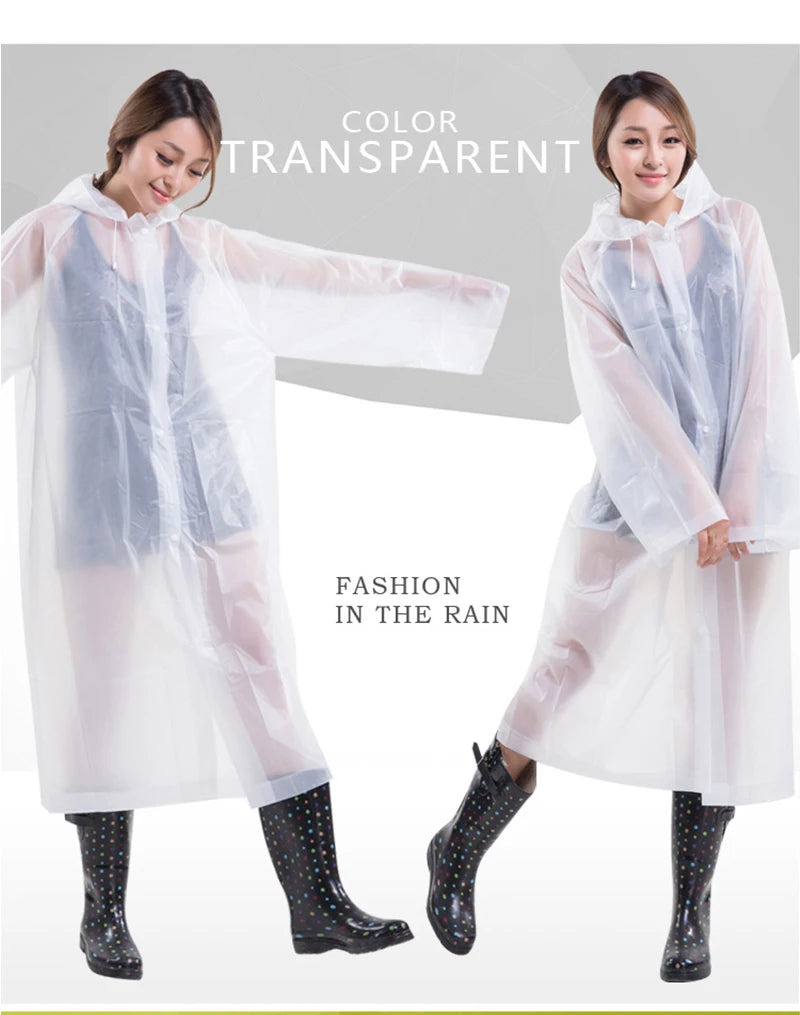 Raincoat Women Men Impermeable Thickened Waterproof Raincoat Tourism Outdoor Hiking Rain Poncho Raincoat Hooded Rain Coat