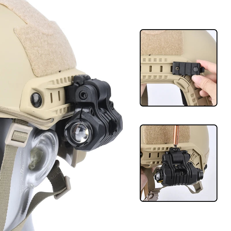 WADSN Tactical Helmet Lamp Strobe Consant Momentary AIrsoft Hanging Scout light fit FAST Helmet 20mm Rail Hunting LED Flashlight