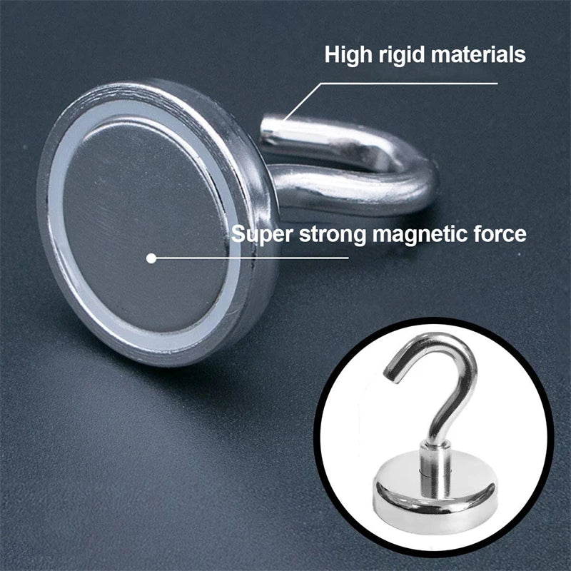 20PCS Powerful Magnetic Hooks Multi-Purpose Storage Hooks Home Kitchen Bar Storage Key Storage Bathroom Accessories