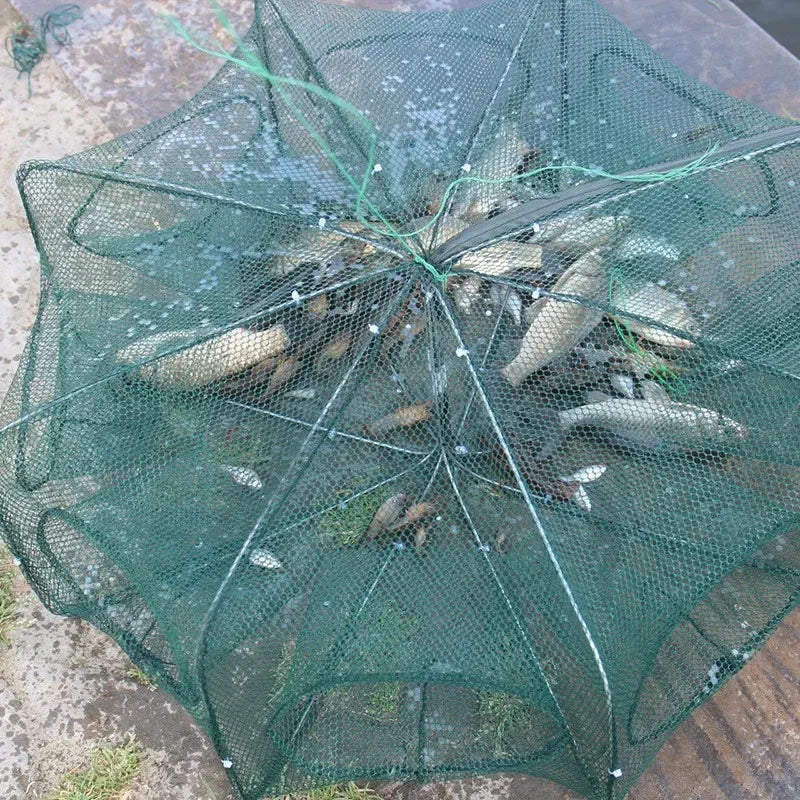 Mesh For Fishing Net/Tackle/Cage Folding Crayfish Catcher Casting/Fish Network Crab/Crayfish/Shrimp/Smelt/Eels Traps fishing