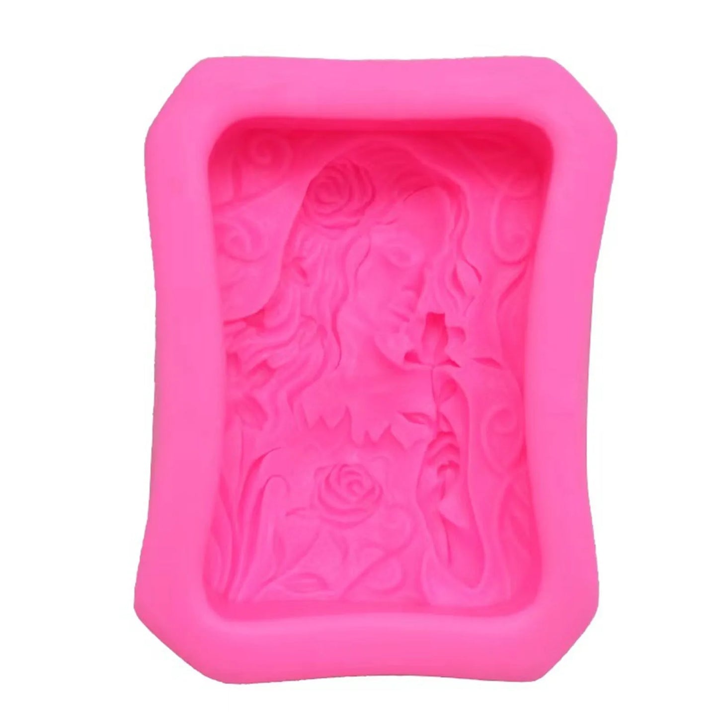 Flower Girl Soap Mold Fairy Handmade Soap Silicone Mold Craft Soap Candle Making Mould Kitchen DIY Fondant Cake Mould