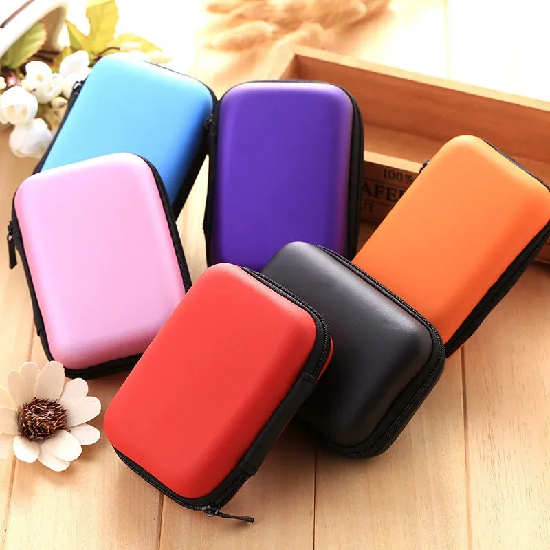 Hot Sale 5Colors Hard Case for Board Games Children Game Cards Travel Zipper Carry Cases Earphone Storage Box Dropshipping