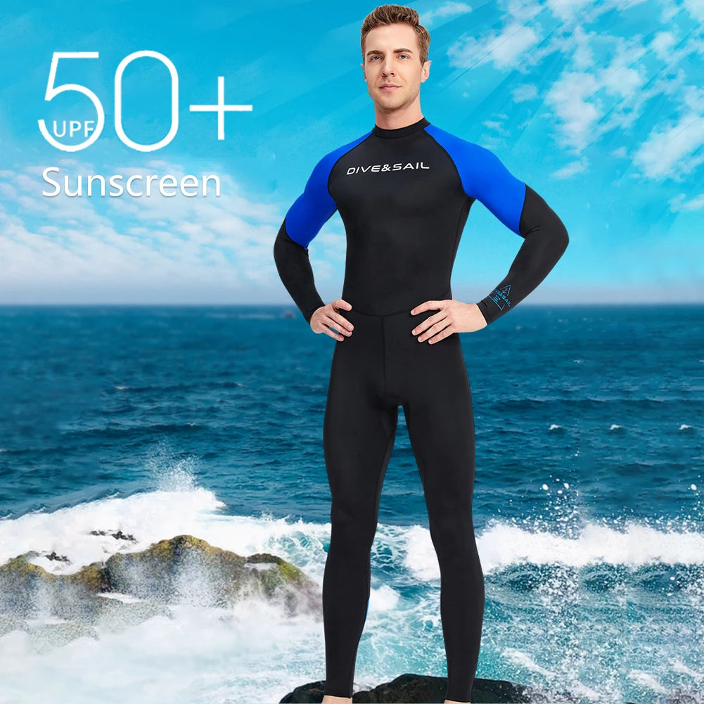 Adult Surfing Wetsuit Men Wet Suits UV Swimwear Diving Suit Nylon M-3XL Full Wetsuit Adult Diving Snorkeling Body Suits