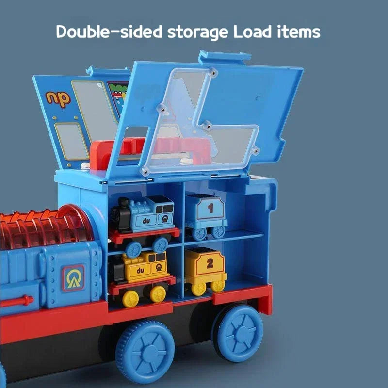 Thomas and Friends Rail Train Suit Racing Track Orbital Set Big Size Train Storage Box Toy Casting Alloy Model Children Toy Gift