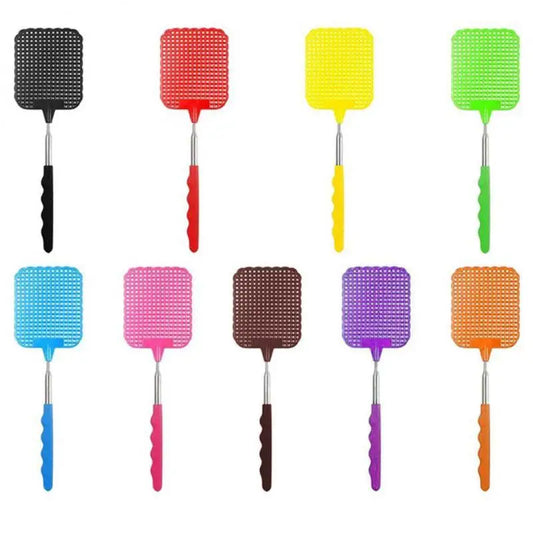 Fly Swatters Telescopic Extendable Fly Swatter Prevent Pest Mosquito Tool Flies Trap Retractable Swatter Garden Supplies