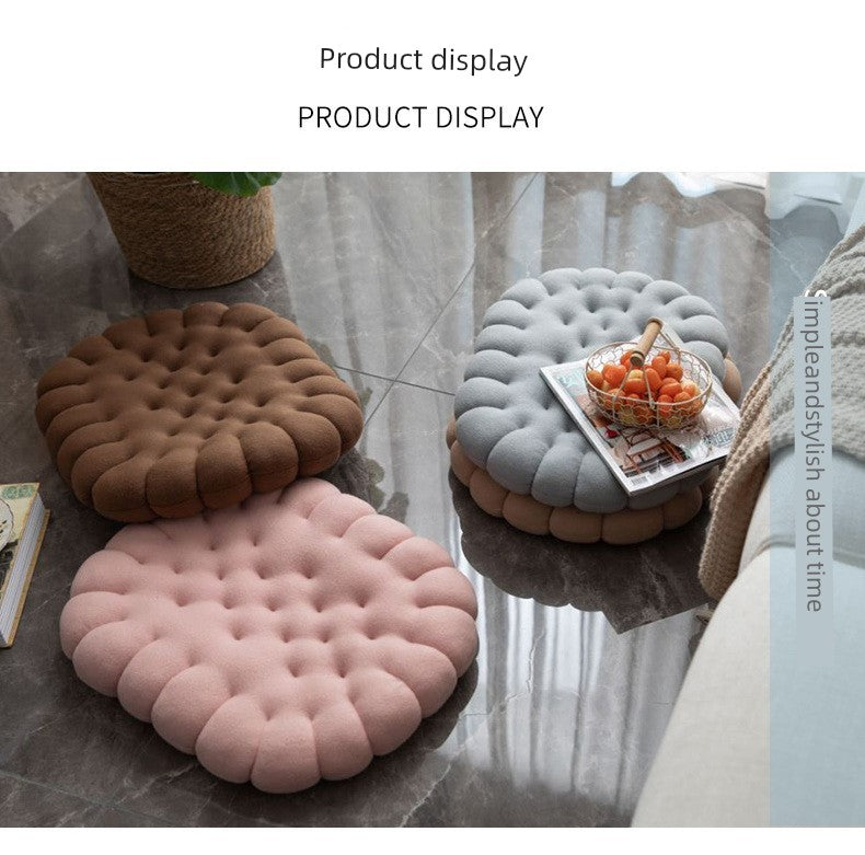 New Office Bench Seat Cushion Student's Chair Cushion Oval Biscuit Floor Seat Cushion Cushion