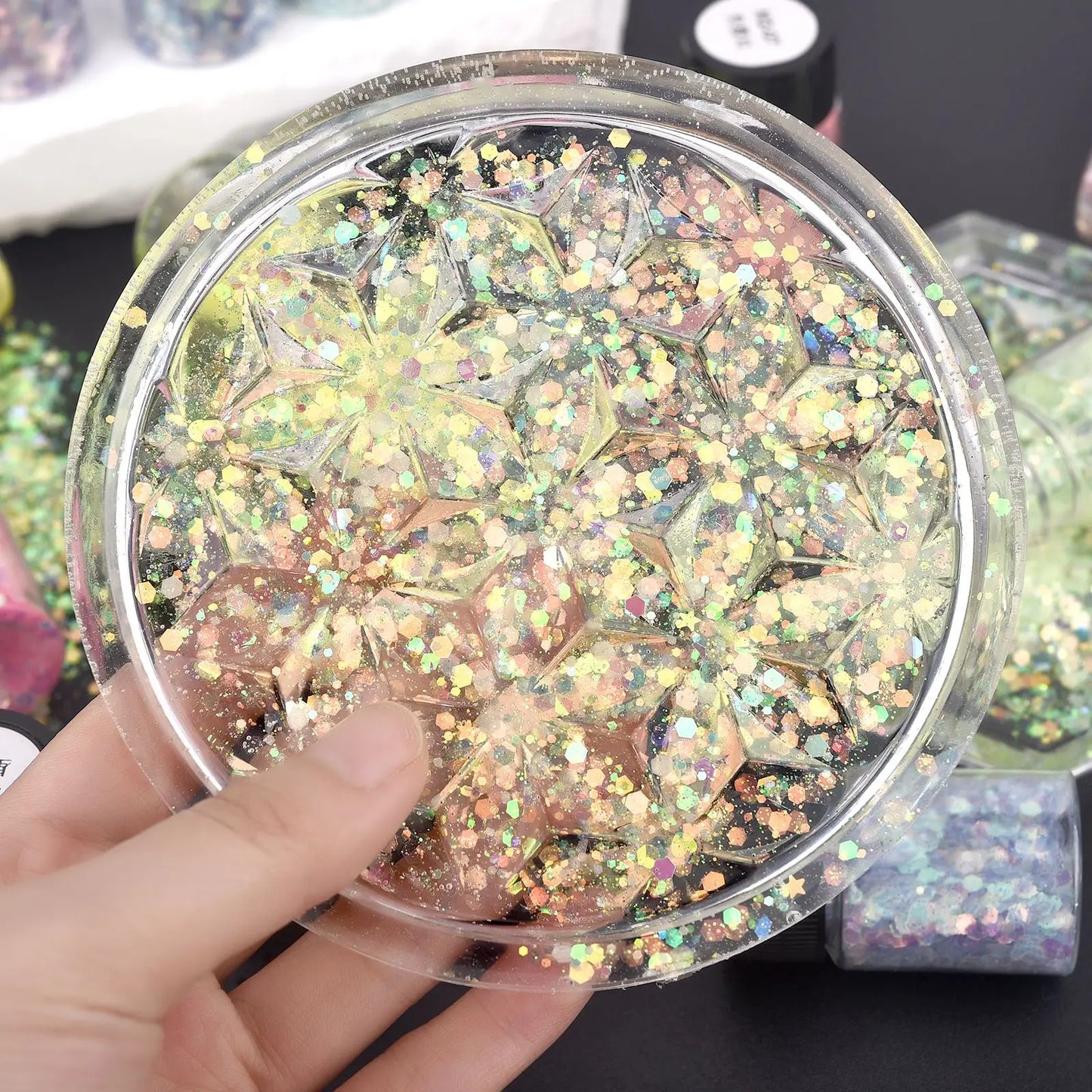 Luminous Sequins Glow In The Dark Glitters Fillers For DIY Epoxy Resin Mold Filling  Nail Art Crafts Resin Filling Decoration