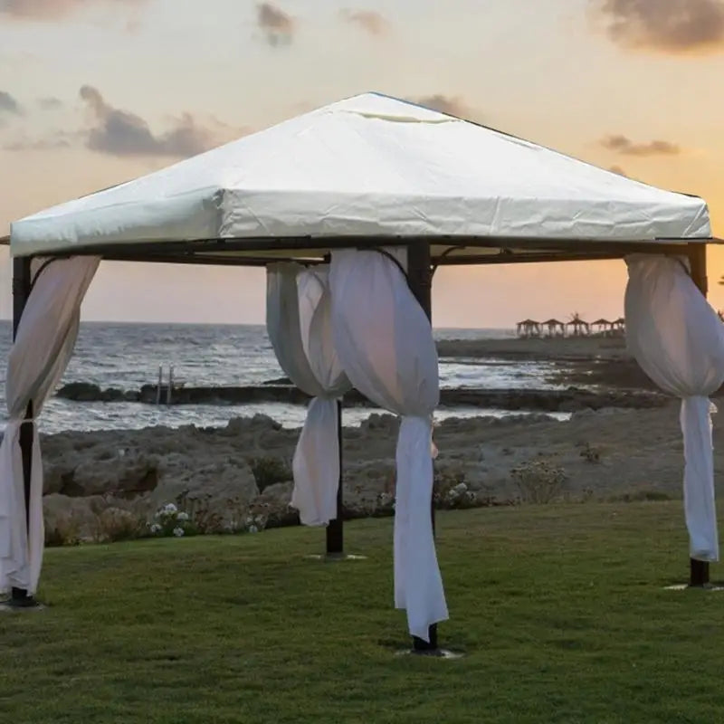 3X3M Canopy Top Cover Replacement Four-Corner Tent Cloth Foldable UV Protection Patio Pavilion Replace Gazebo Canopy Top Cover