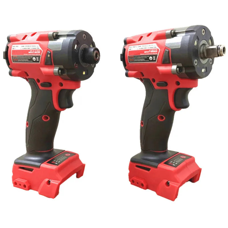 Compatible For Milwaukee 18V Battery Electric Cordless Wrench Brushless Screwdriver Impact Drill Power Tools Car Truck Repair