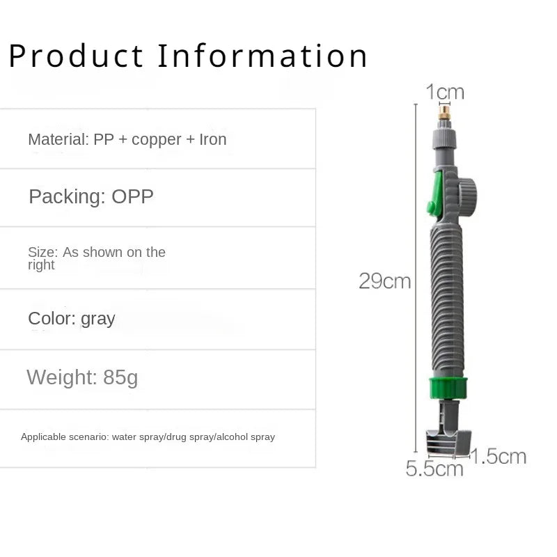 Manual Sprayer Adjustable Beverage Bottle Nozzle High Pressure Air Pump Garden Watering Tool Sprayer Agricultural Accessories