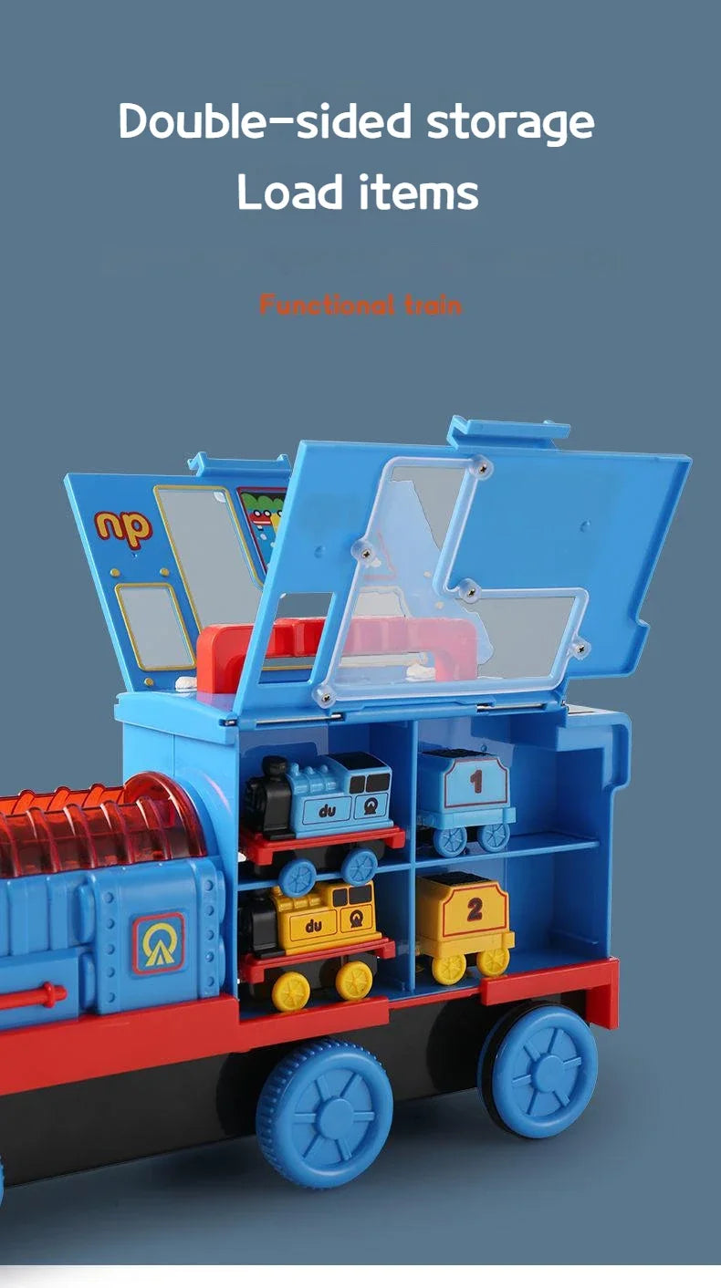 Thomas and Friends Rail Train Suit Racing Track Orbital Set Big Size Train Storage Box Toy Casting Alloy Model Children Toy Gift