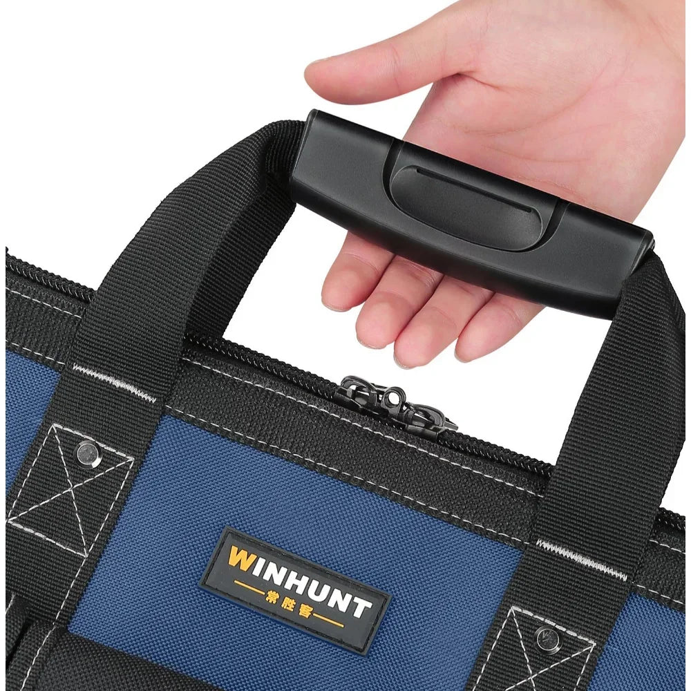 Large Multi-Function Tool Bag Organizer Heavy Duty Tool Pouch Bag Waterproof Anti-Fall Tool Tote Storage Bag with Multi Pockets