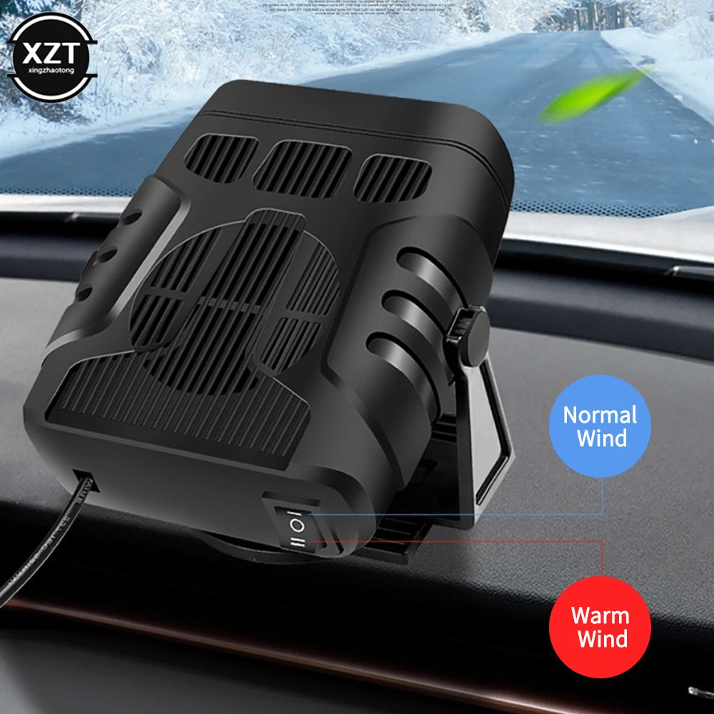 Car Heaters Portable 12/24V Car Heater 2 in 1 Fast Heating Cooling Windshield Defroster Defogger for Car SUV Truck RV Trailer