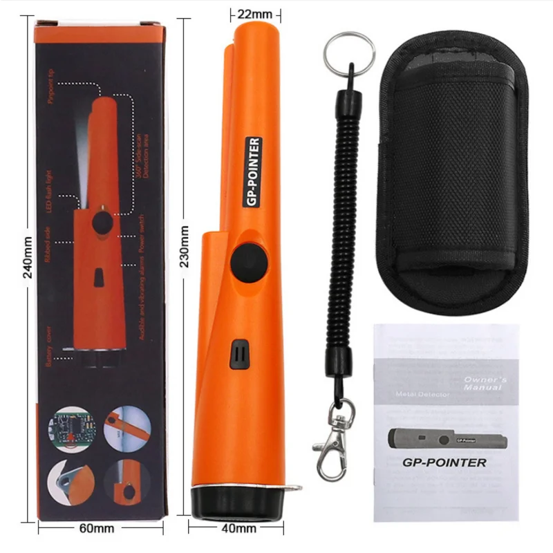 Positioning Rod Handheld Underground Metal Detector GP Pointer Handheld Waterproof High Sensitivity Security Detector