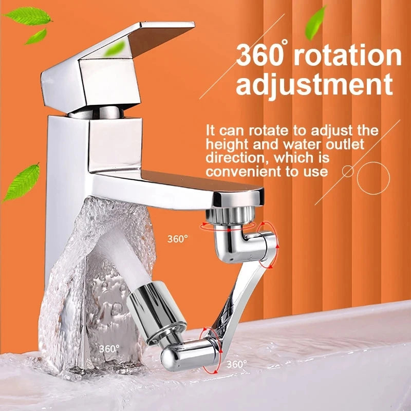 1080° Universal Rotation Faucet Extender Sprayer Head Kitchen Robot Arm Extension Faucets Mixer Aerator Bubbler Water Tap Nozzle