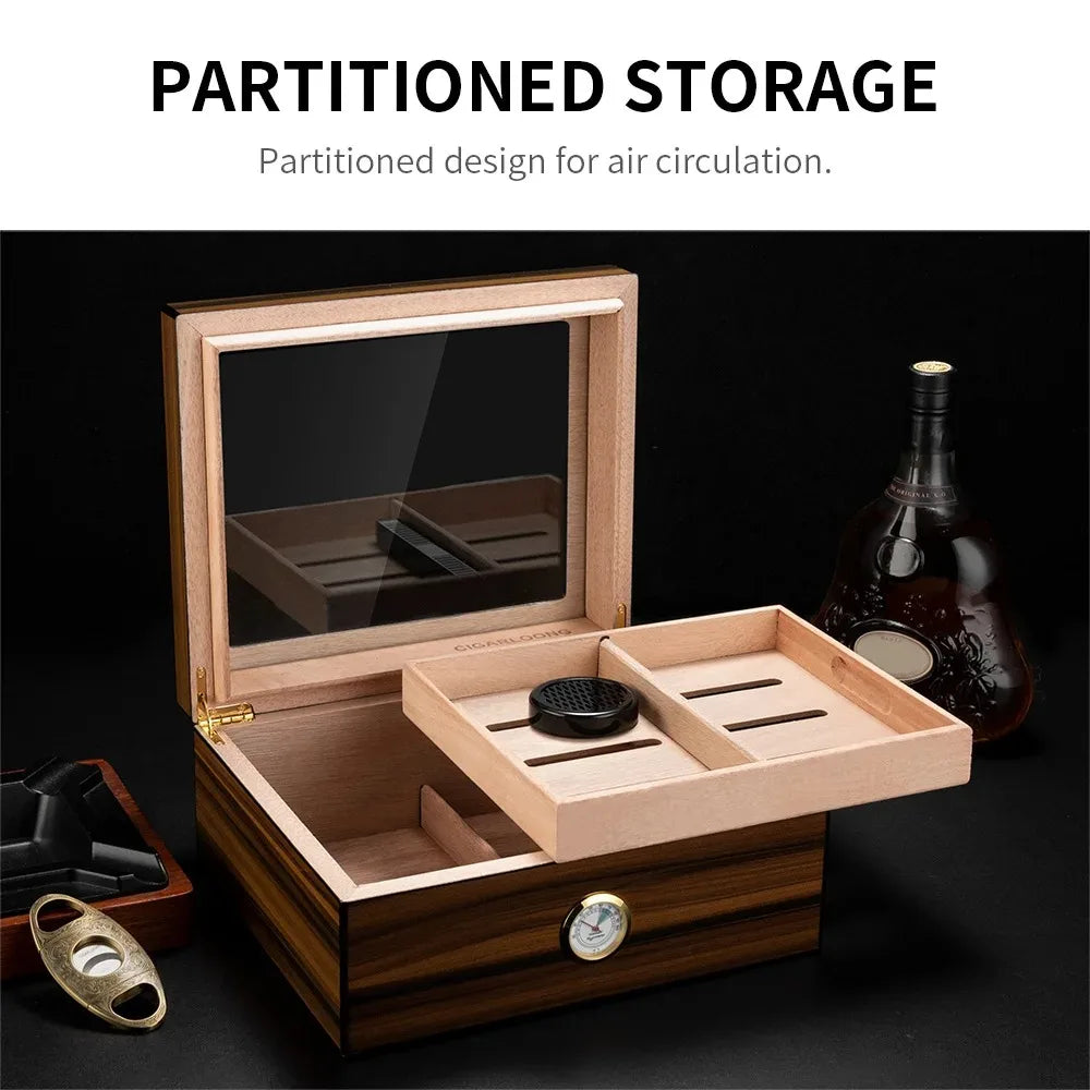 Professional Cases Cigar Humidor for Cigars Box Cigar Travel Humidors Accessories Tenbox Portable Humidifier Lighters Smoking