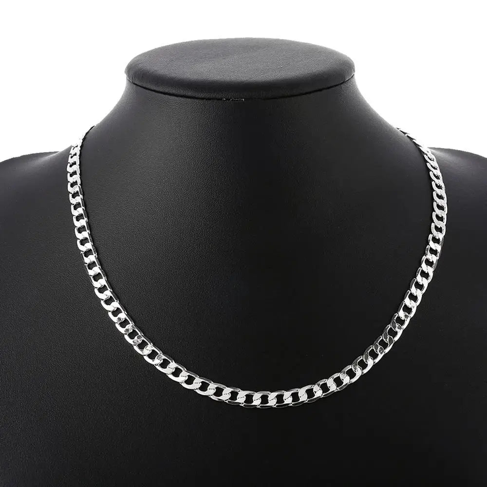 Special offer 925 Sterling Silver Necklaces for Women man Classic 6MM chain charm fashion Jewelry wedding Party Gifts