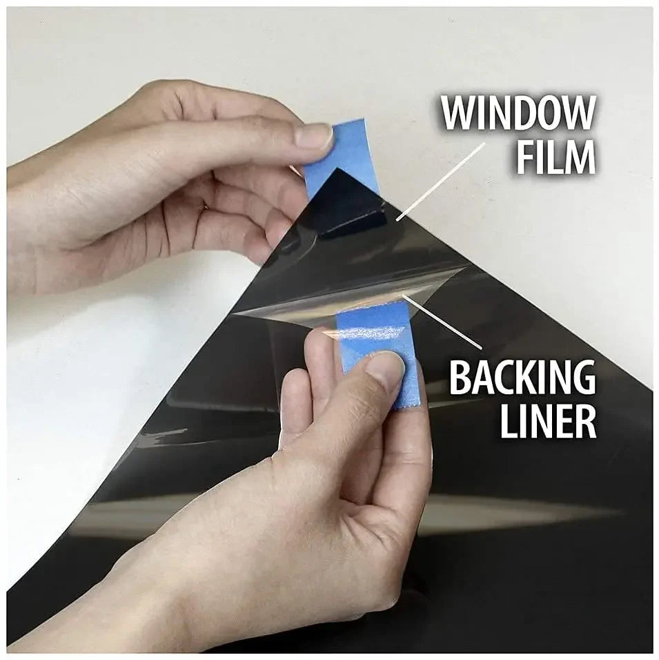 VLT 5/15/30/50% Heat & UV Block Professional Window Tint Adhesive Film Auto Car Blackout Sun Shade Window Film for Building