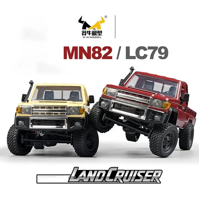 Full Scale RC CAR MN82 1:12  2.4G 4WD Off-Road Crawler Car Pick Up Truck MN82 Controllable Headlights Remote Control Toys