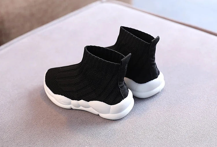 Kids Sock Shoes Knitted Fashion High Top Sneakers for Boys Girls Casual Sport Sock Sneakers 2-6 Years Children Tennis Shoes