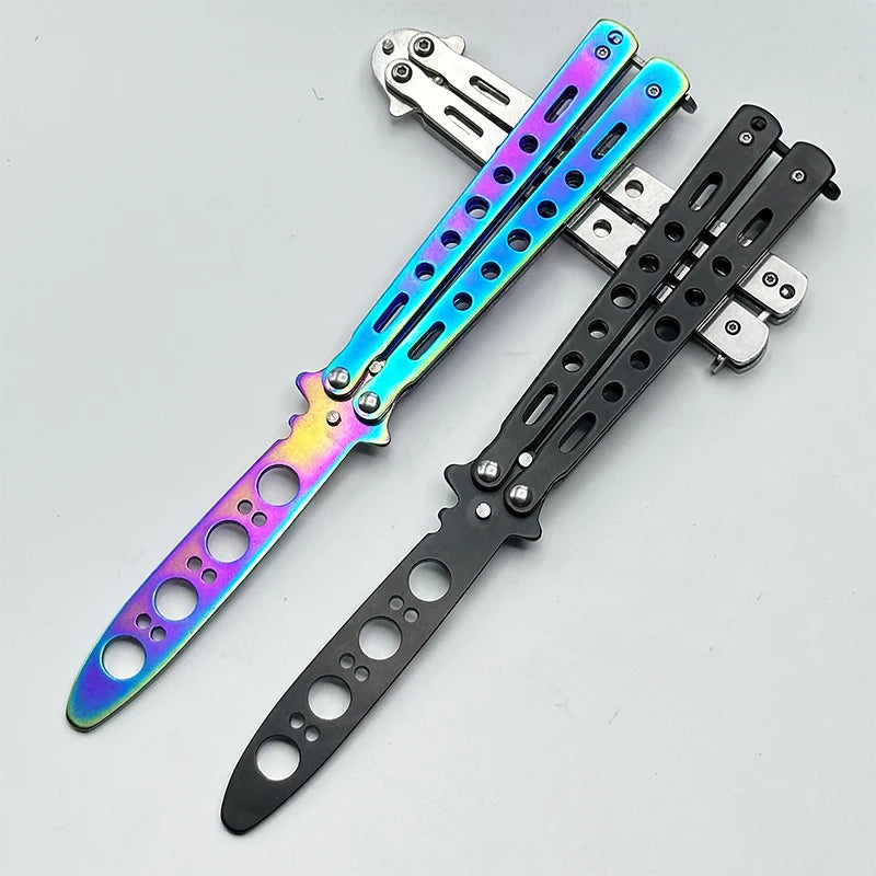 3rd Generation L2 Portable Practice Butterfly Knife GSGO Knives Stainless Steel Folding Knife Outdoor Sports Training Tools