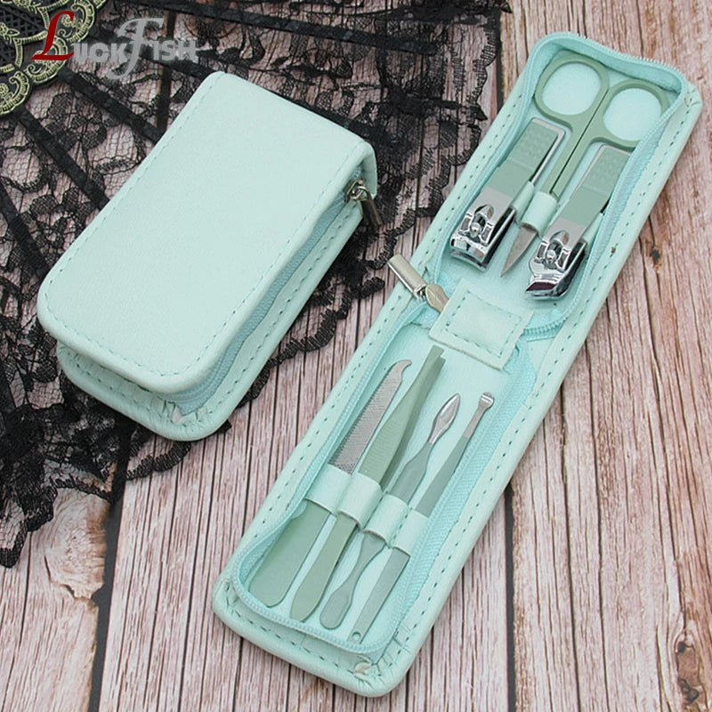 7/12/15/22pcs Nail Scissors Set Nail Clipper Ear Pick Pedicure Tools Professional Manicure Accessories Tool Multifunctional Tool