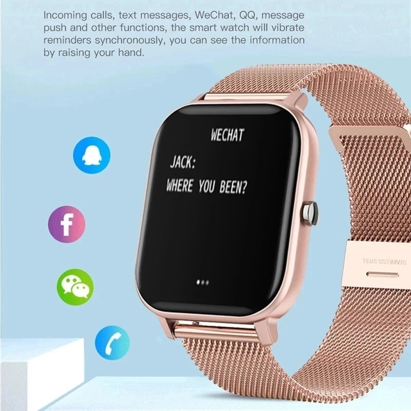 2023 New Smart Watch For Men Women Gift Full Touch Screen Sports Fitness Watches Bluetooth Calls Digital Smartwatch Wristwatch