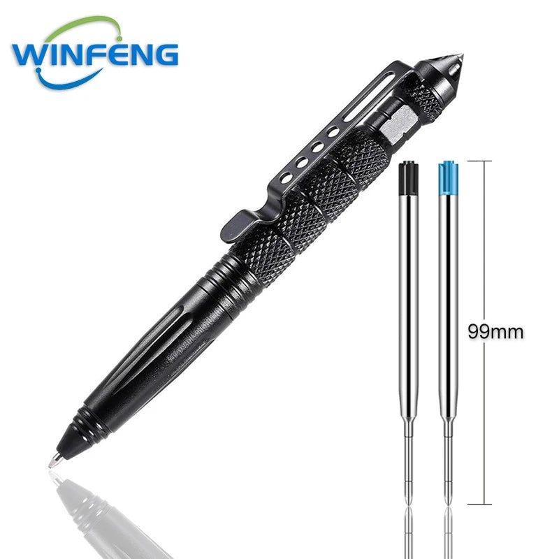 Outdoor Survival Tactical Pen Self Defense Weapons Emergency Hammer Portable Aluminium Self Defense Personal Security Tool