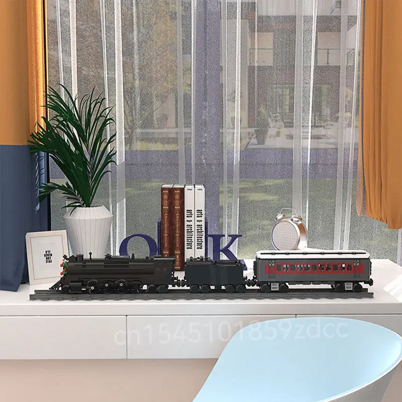 Moc High-Tech City Train Railways Building Blocks Set Retro Steam Train Carriage Bricks Constructor DIY Toys Birthday xmas Gifts