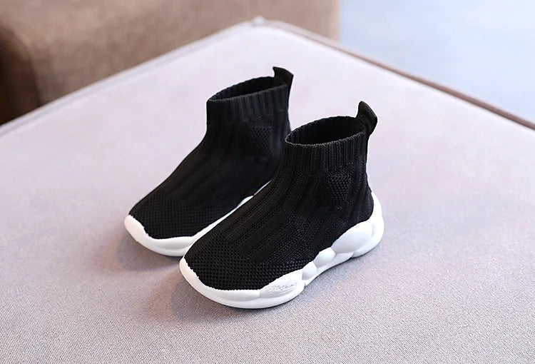 Kids Sock Shoes Knitted Fashion High Top Sneakers for Boys Girls Casual Sport Sock Sneakers 2-6 Years Children Tennis Shoes