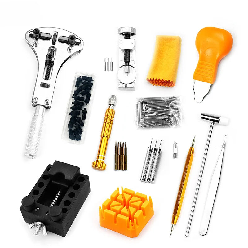 149pcs Watch Repair Tools Kit Opener Assembly Back Case Pressing Maintenance Maker Repair Parts Battery Replacement Accessory