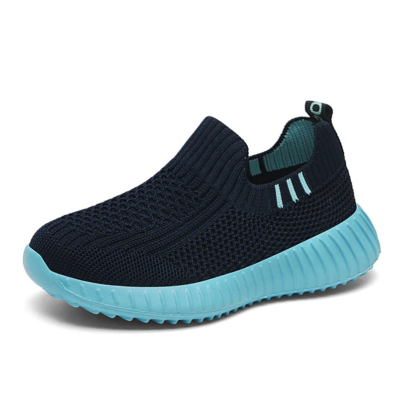 Kids Shoes Boys Running Sport Shoes Children Socks Sneakers Big Girls Breathable Mesh School Shoe Soft Sole Casual Walking Tenis