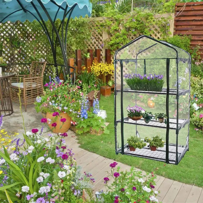 Portable Indoor Greenhouse For Home Outdoor Planting Greenhouse Shed Cover PVC Garden Warmer Clear Replacement Cover