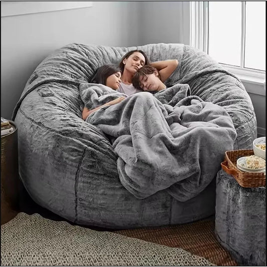 bean bag Chair ，for Adults Covers6FT No Filler Huge Large Fluffy Bean Bag Adult Sitting Chairs2Seater or4Seater for Living Room