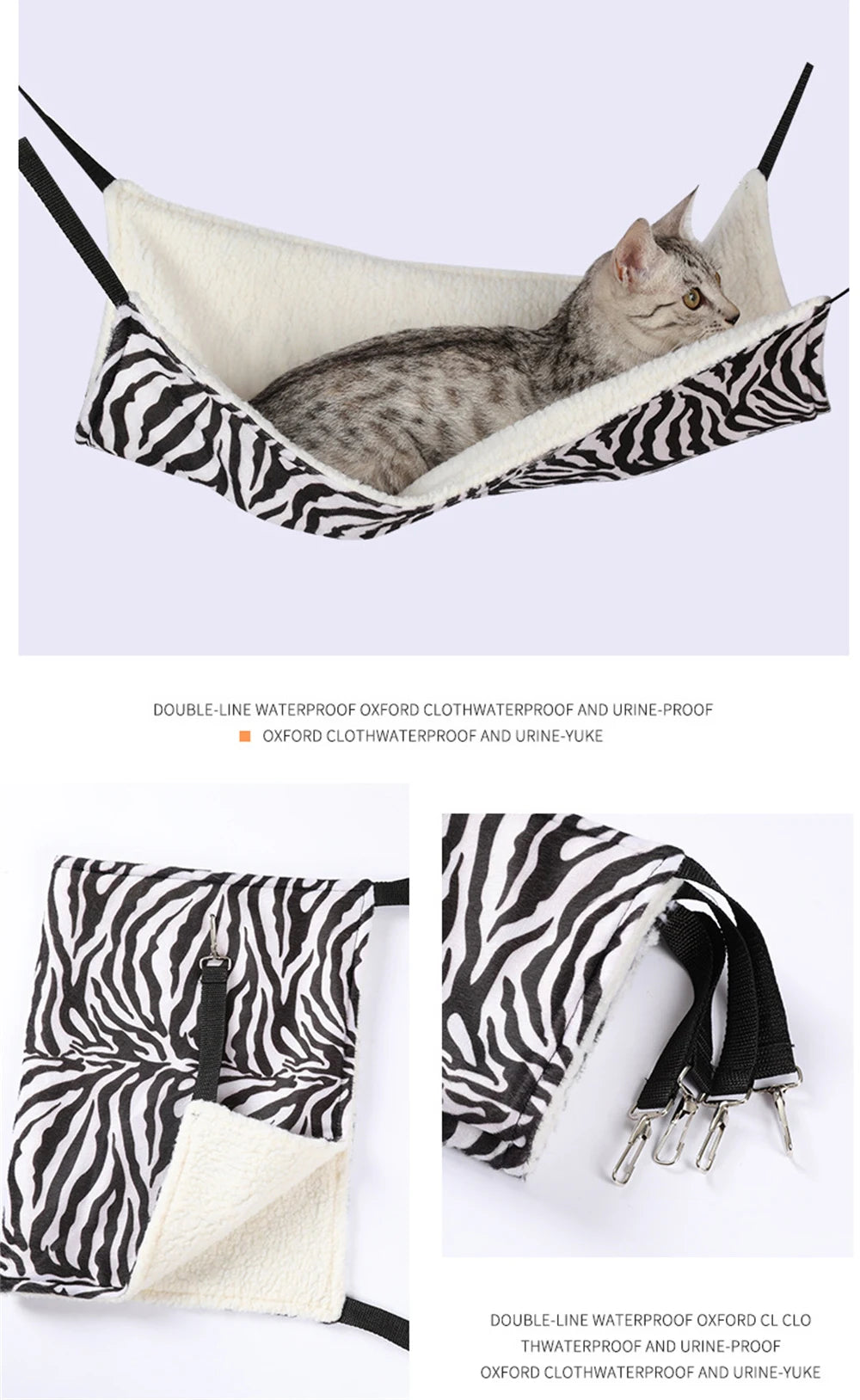 Cozy Double Rabbit Puppy Cat Hammock Winter Warm Pet Bed House for Cats Kitten Kedi Casa Para Gato Chinchillas mascotas Supplies