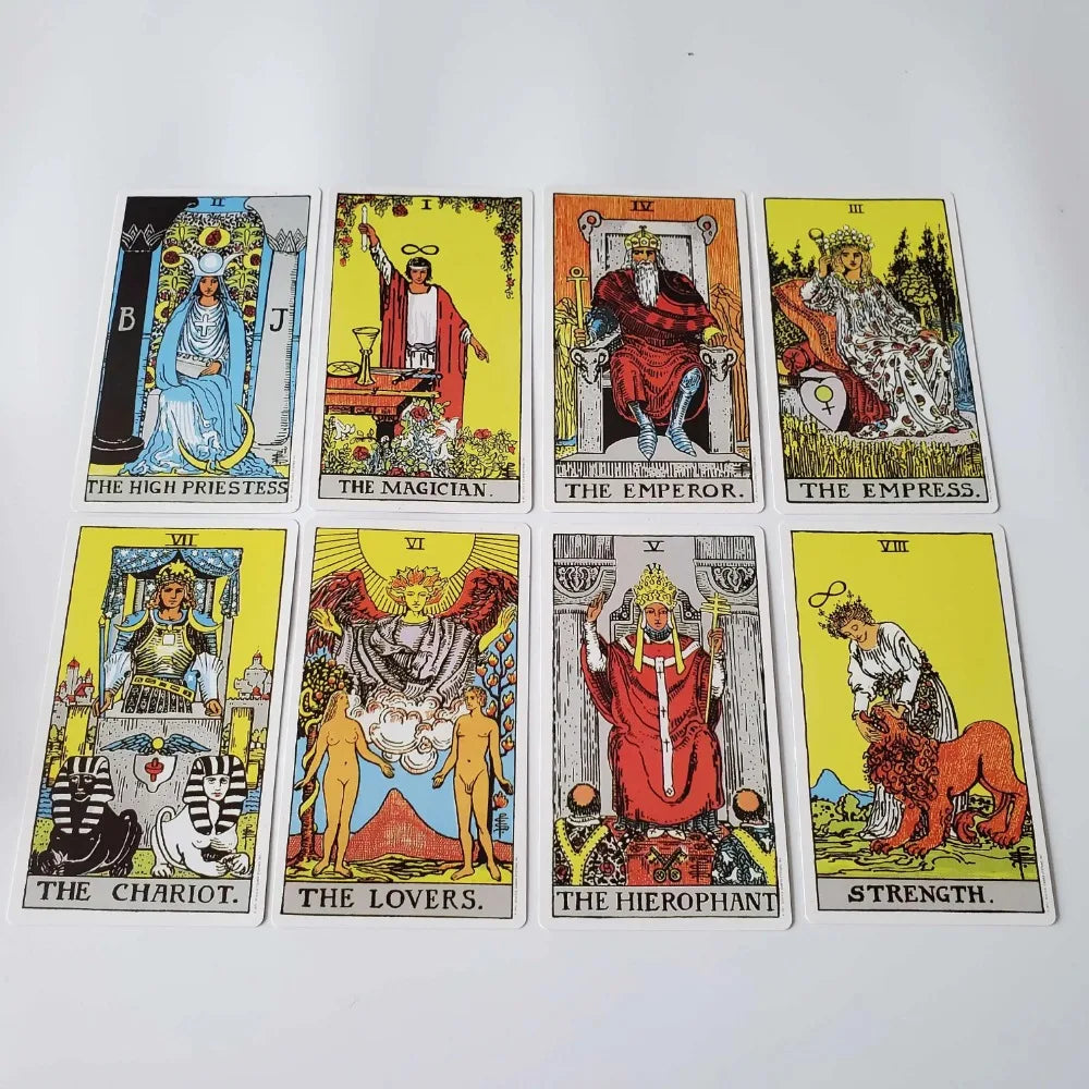 10*17.3cm Large Classic Rider Waite Tarot Deck 78 Pcs Cards with Guidebook for Beginners