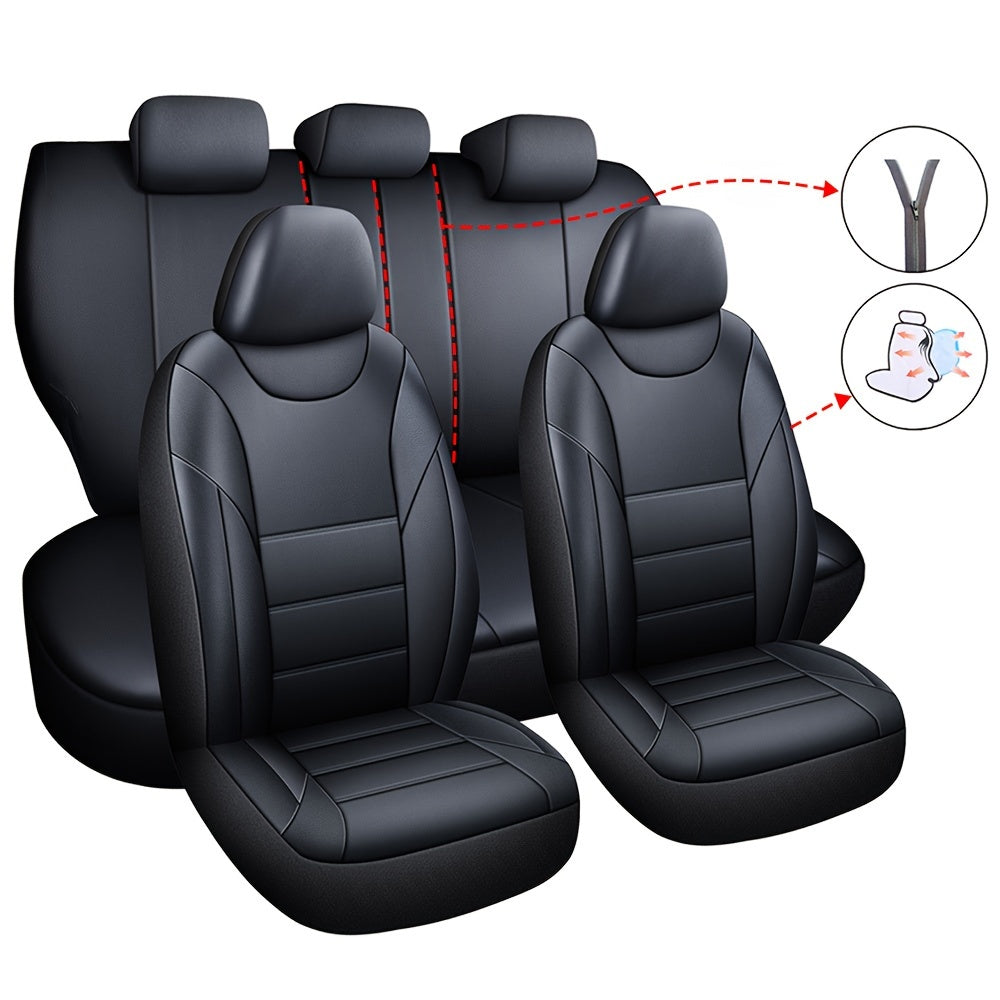 Universal Leather Car Seat Covers Front And Rear Seat Covers Suitable For 90% Of The Car Models