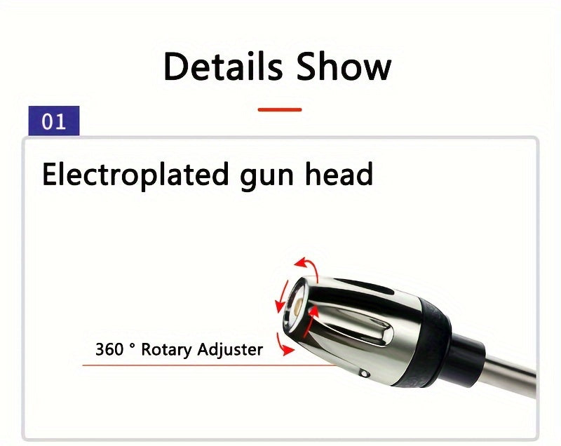 Universal 3/ 4 & 1/ 2 Inch Quick Connect Adapters Car Washing Water Gun - High-Pressure Multi-Purpose Garden Hose Nozzle with Foam Tank - Compact & Adjustable for Cars, Gardens, Pets & Outdoor Cleaning