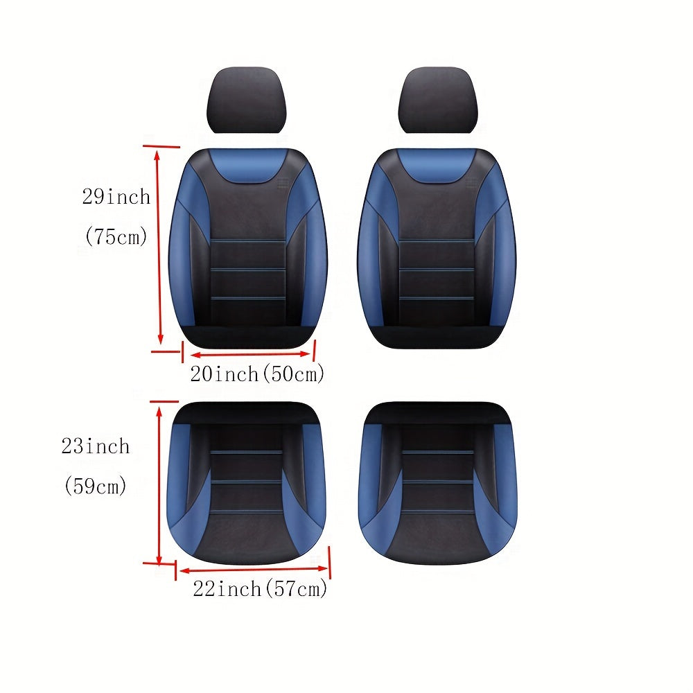 Universal Leather Car Seat Covers Front And Rear Seat Covers Suitable For 90% Of The Car Models