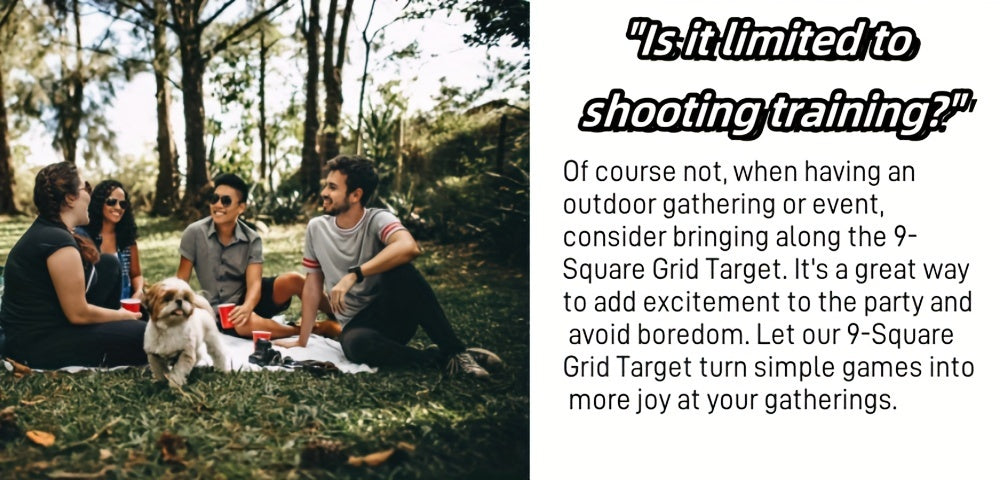 9-Square Grid Target Shooting Trainer - Enhance Marksmanship with Interactive Game, Accessories, and Realistic Training Experience